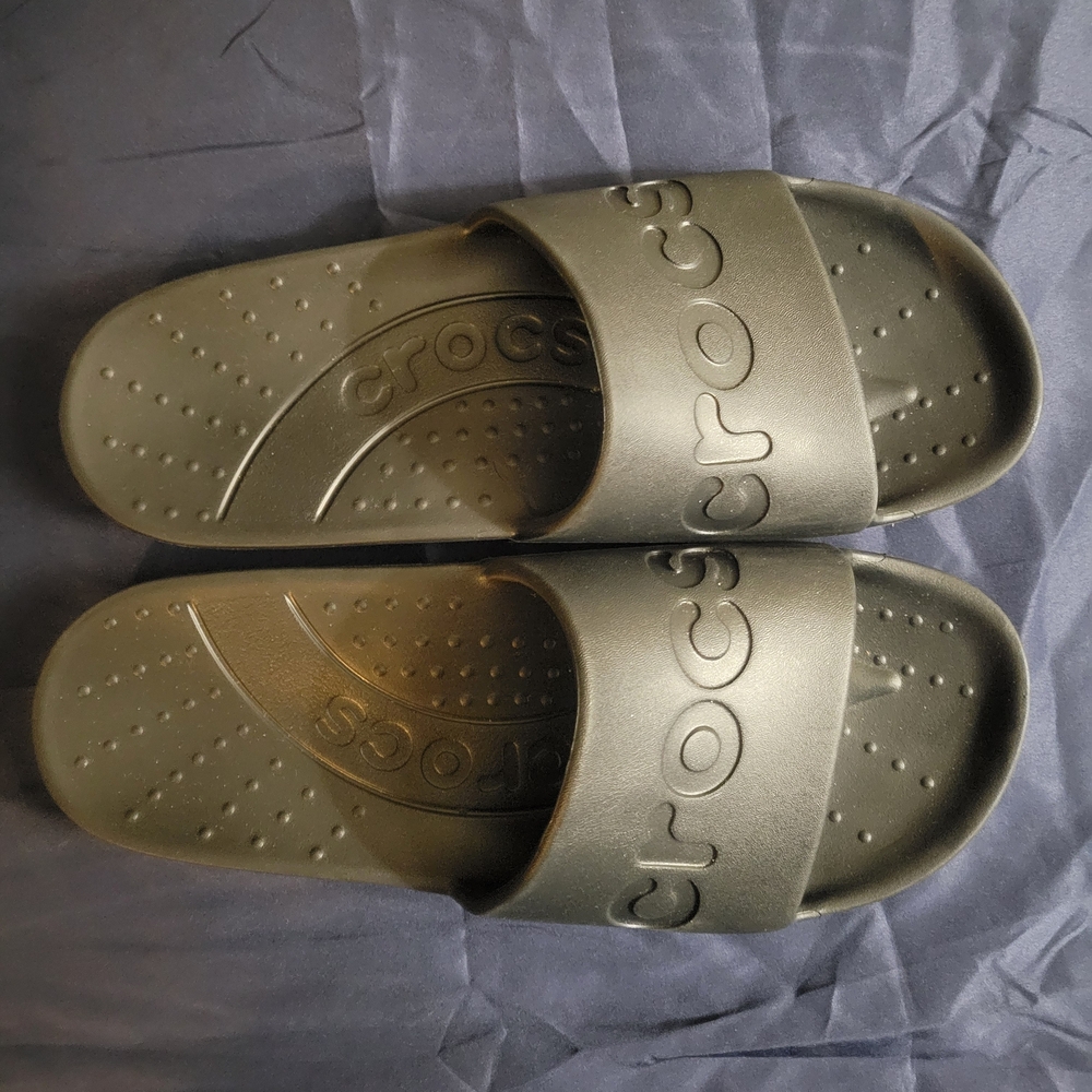 Crocs Black Slide Sandals